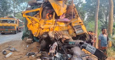 নাটোরে বাস-ট্রাক সংঘর্ষে নিহত ১৪